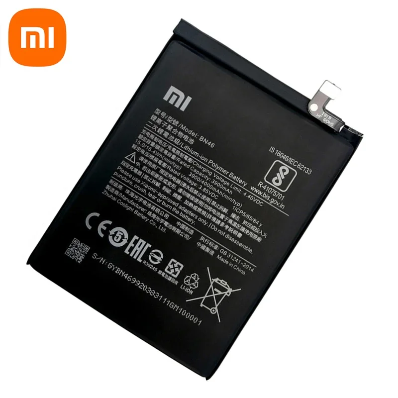 2024 Orginal Phone BN46 4000mAh Battery For Xiaomi Redmi Note 8 8T Note8 Note8T Redmi 7 Redmi7 Replacement Batteries Bateria