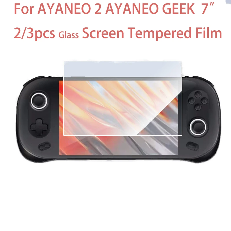 For AYANEO 2 GEEK Film Tempered Glass Screen Protector 7 Inch Toughened Clear 9H HD Game Console Protective Film Accessories