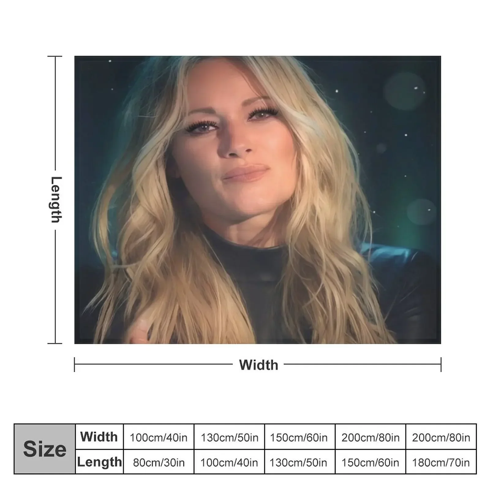 Night For Helene Fischer Throw Blanket Decoratives valentine gift ideas Blankets