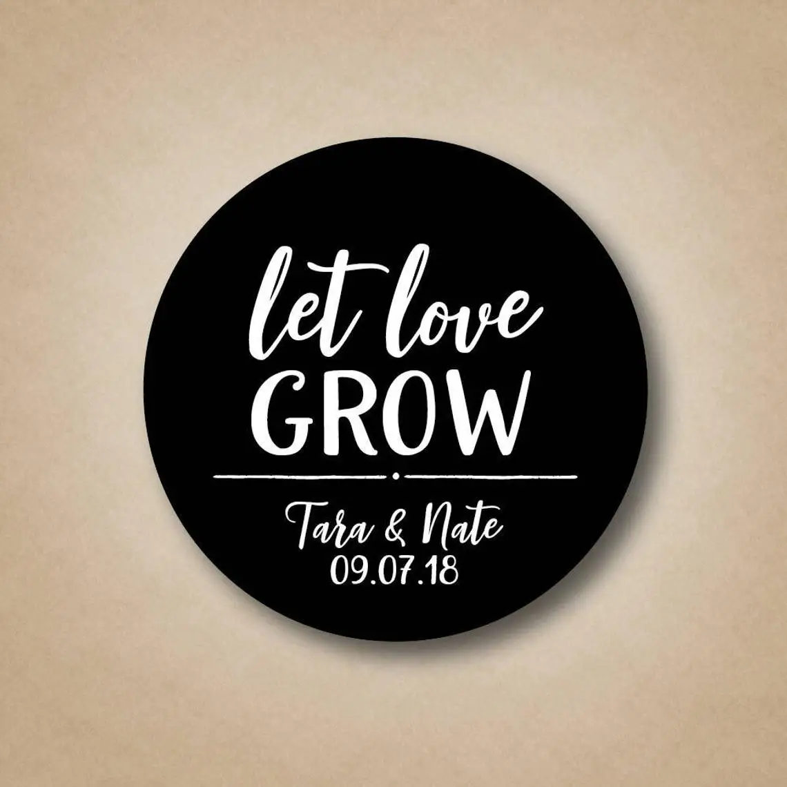 

24pcs Let Love Grow Stickers Wedding Favor Labels Seed Packet Stickers Succulent Favors Personalized Plant Favor Sticker