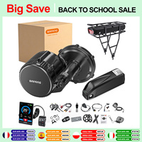 Bafang Motor BBSHD 1000W BBS02B 750W 500W BBS01B 250W 350W Mid Drive Motor Electric Bike Conversion Kit eBike Lithium Battery