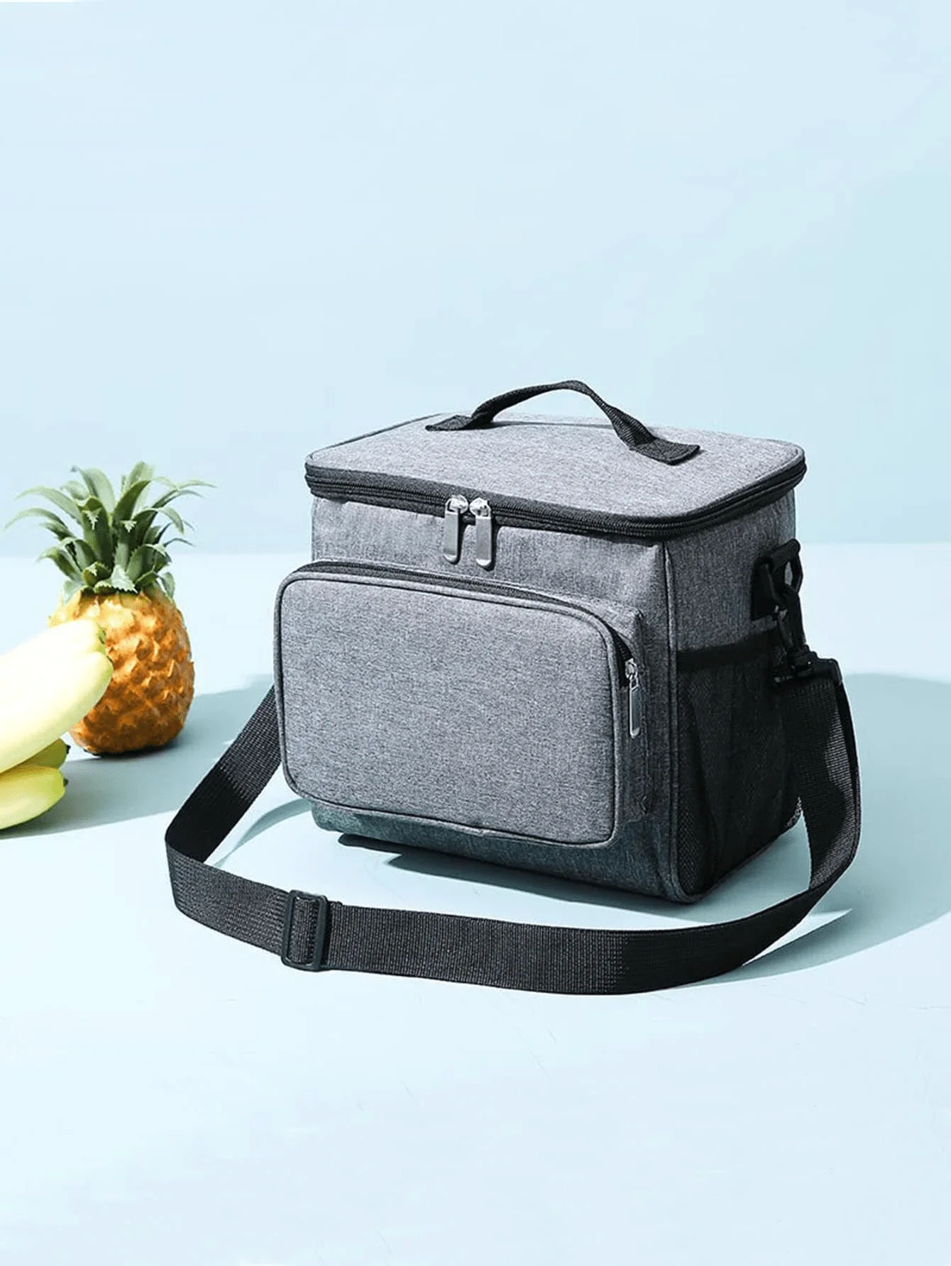 Borsa termica multifunzione di grande capacità impermeabile Oxford borsa termica per il pranzo con cerniera portatile per le donne Lunch Box Picnic