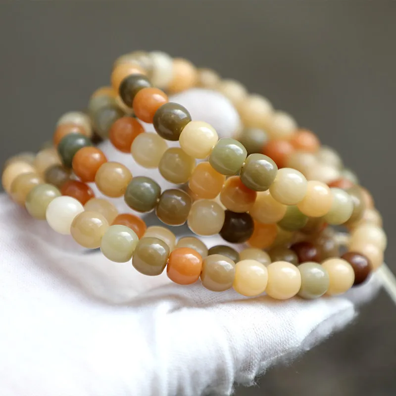 9*8 Wine High Oil Content Root 108 Bodhi Bead Bracelet