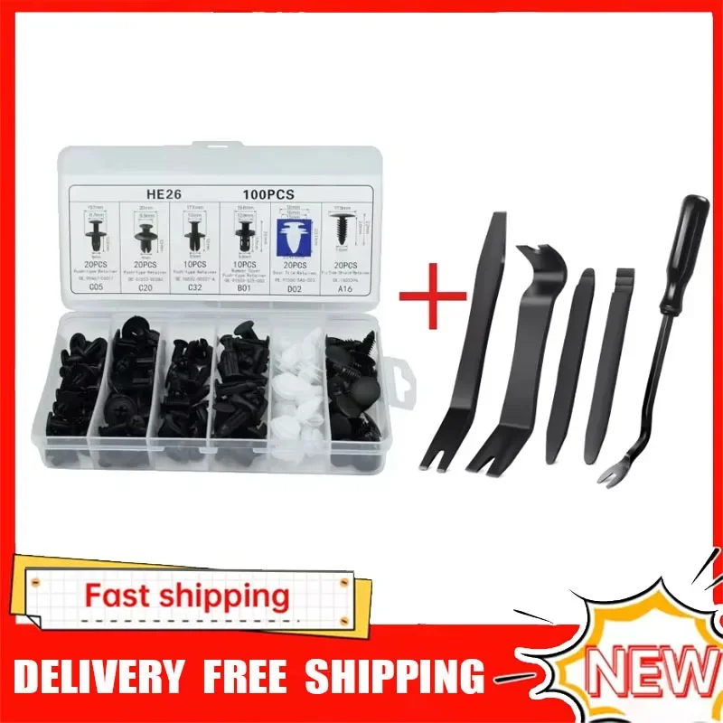 

Набор инструментов для снятия обшивки автомобиля, кнопочный штифт, фиксатор бампера, зажим для снятия клемм для автомобильной приборной панели, радиоустройство аудиосистемы