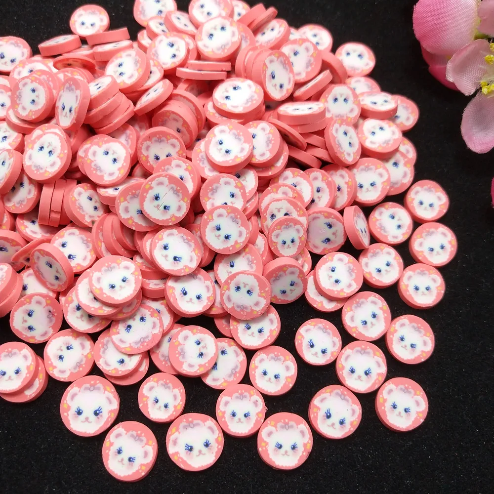 50g/Lot Duck/Pig/Rabbit/Bouquet/Bear/Cat Polymer Clays For DIY Crafts Plastic Klei Mud Particles Slime Filler Slices Accessories