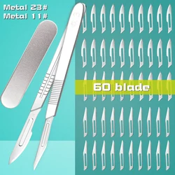 11#23Carbon Steel Carving Metal Scalpel Utility Knife Engraving Craft knive Surgical Scalpel Paper Cutting Tool Stationery Knife