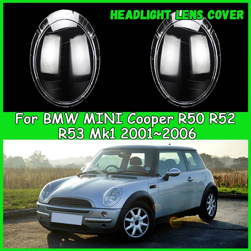 

Для BMW MINI Cooper R50 R52 R53 Mk1 2001-2006 автомобильная фара, крышка фары, абажур, крышка фары, автомобильные аксессуары