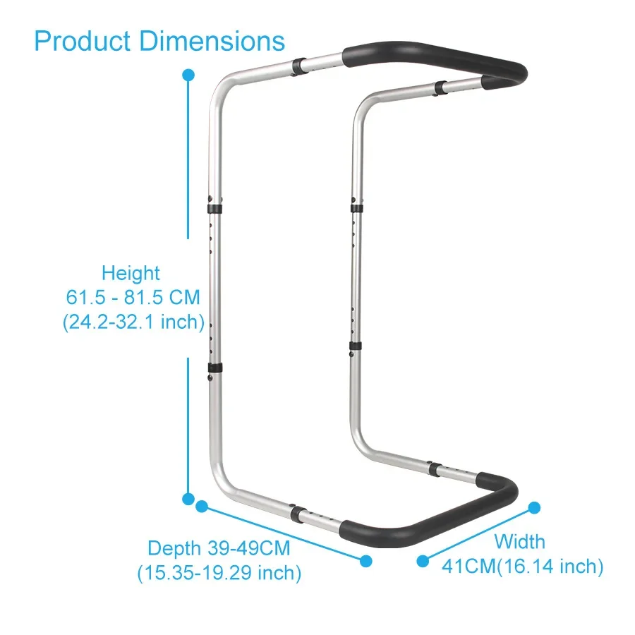 Bedside Guardrail Aluminum Alloy Bed Foot Blanket Quilt Lifting Support Frame