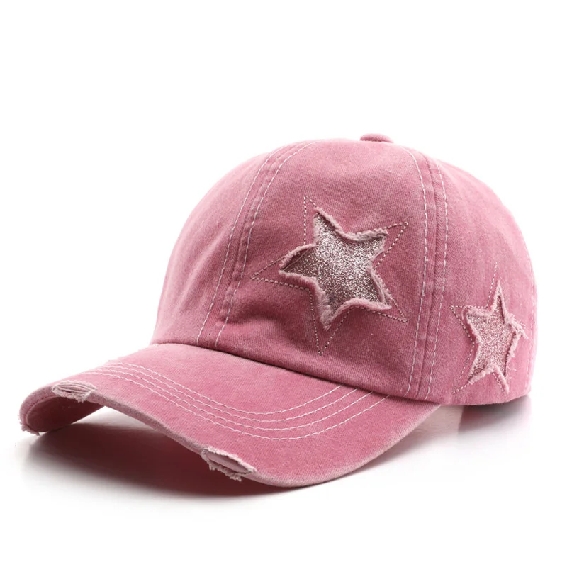 2023 Four Seasons Cotton Star Embroidery Casquette Baseball Cap Adjustable Outdoor Snapback Hats for Men and Women 215