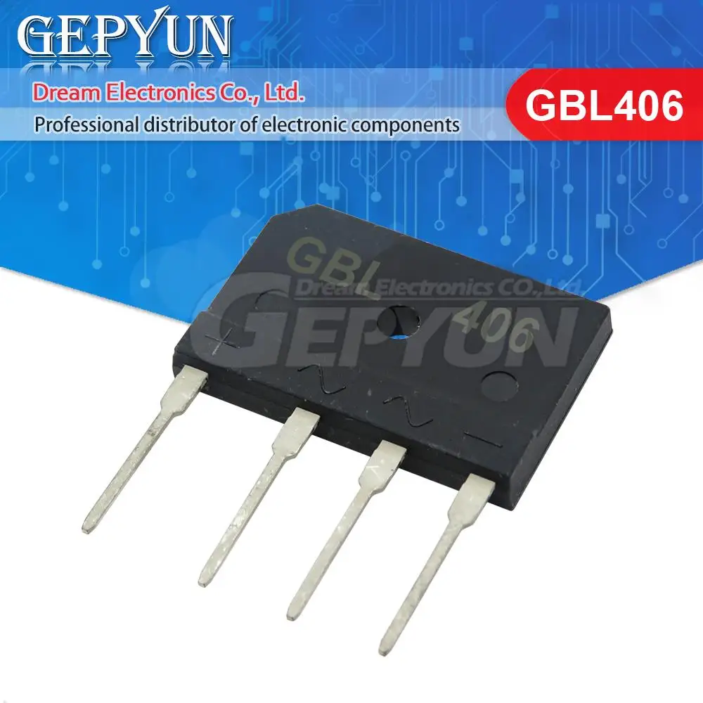 10Pcs GBL406 GBU406 GBU606 Brigde Rectifier