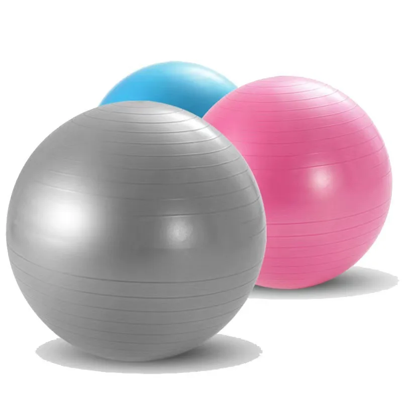 

Yoga Products Diameter 55 65cm Thick Explosion-proof Fitness Ball Inflatable Yoga Ball Balance Ball Pilates Ball