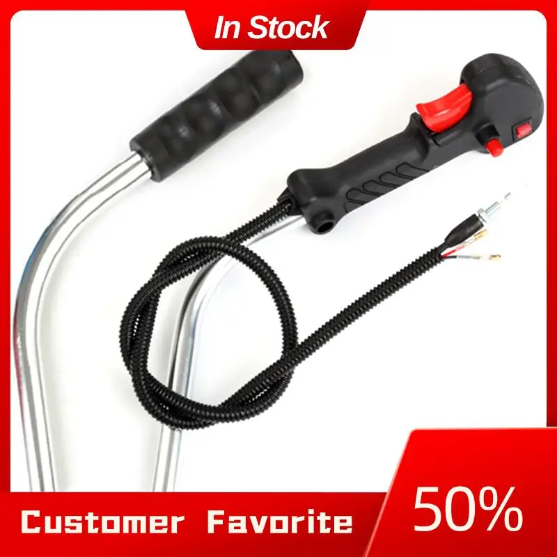 AT03 Maniglia del tubo superiore Cavo di attivazione dell'acceleratore Parti per decespugliatore in alluminio Accessorio Interruttore di controllo del decespugliatore Forniture da giardino