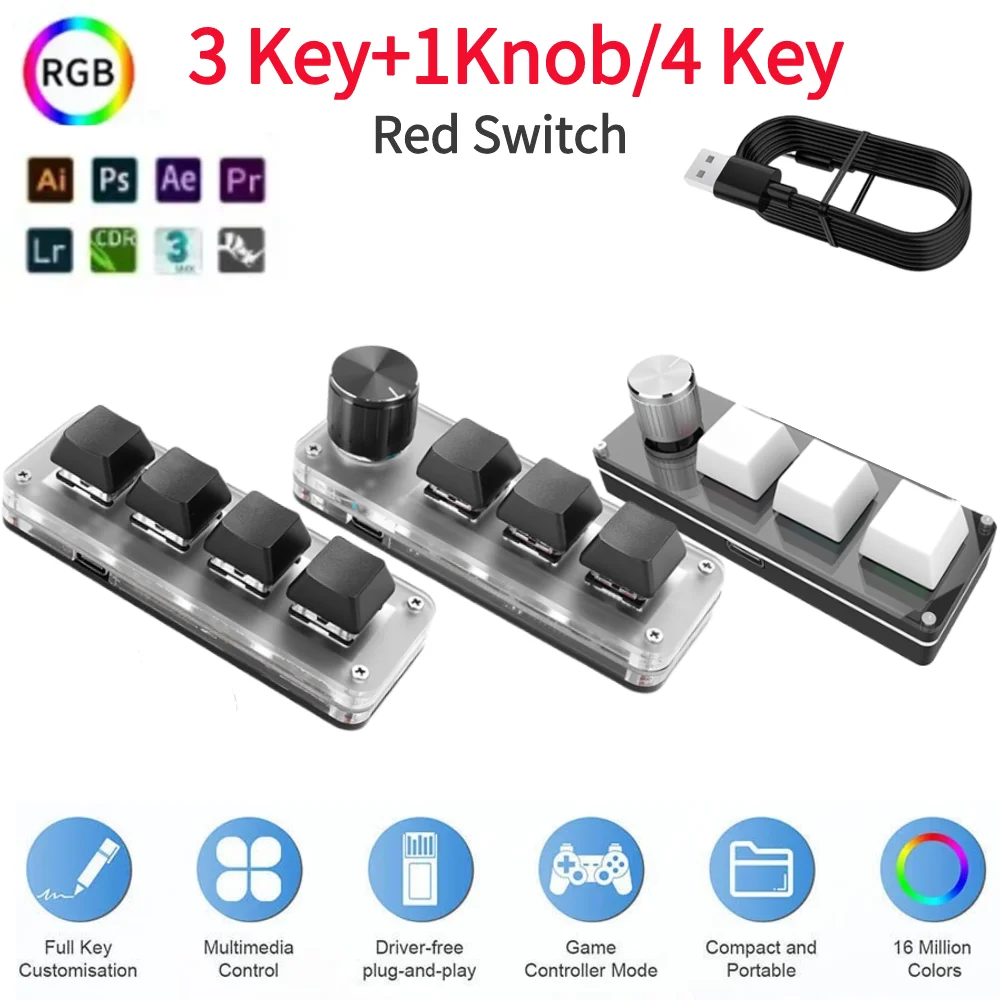 3 Key 1 Knob/4 Key …