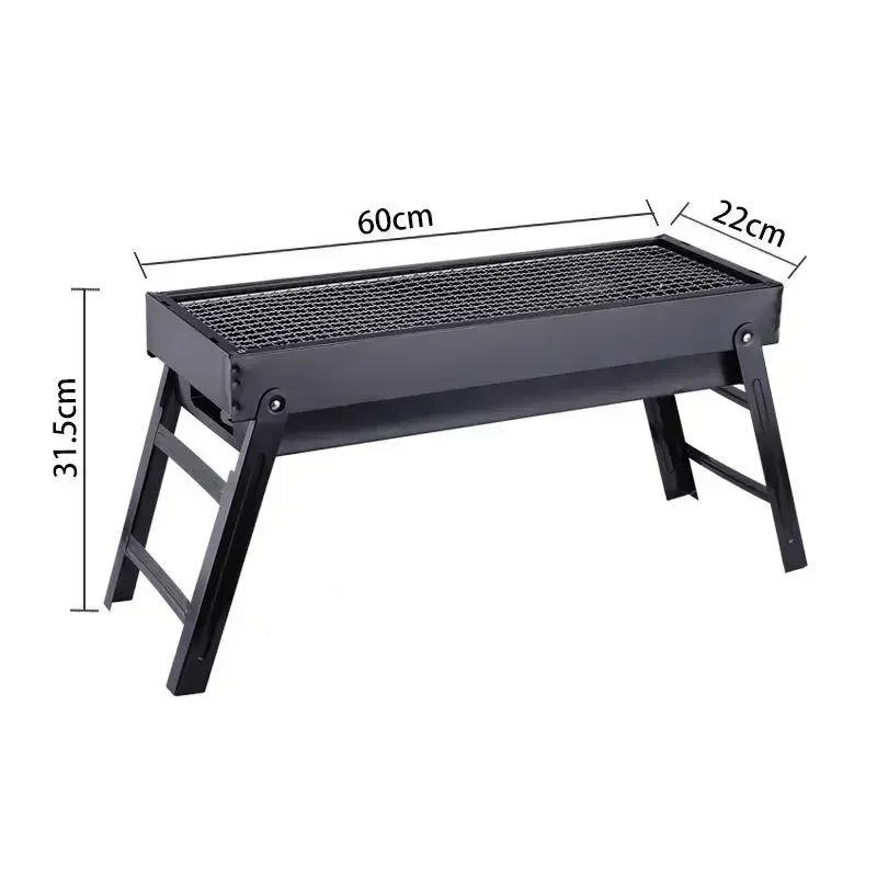 Nuovo grande Barbecue Barbecue Grill pieghevole portatile carbone all\'aperto campeggio Picnic bruciatore pieghevole carbone campeggio Barbecue forno