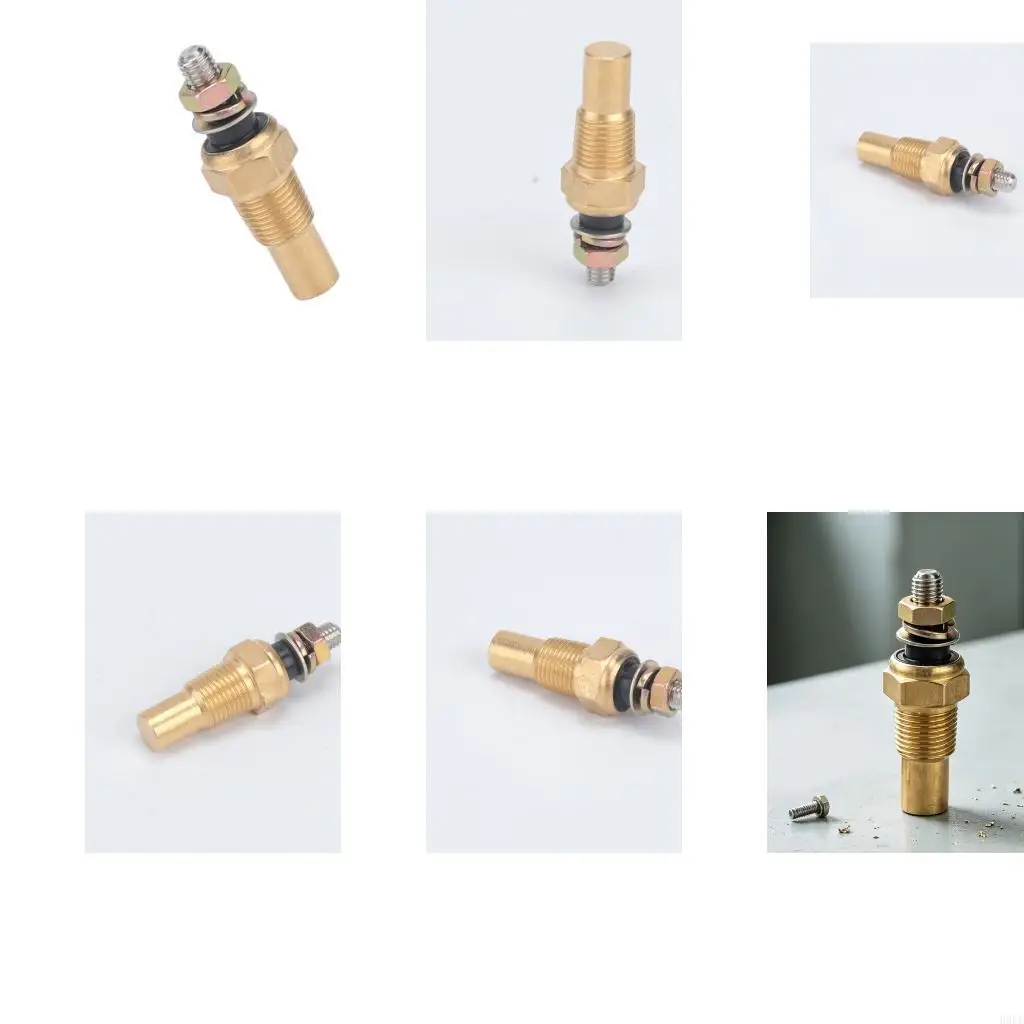 Temperature for Automotive Water or Oil Monitoring with Resistive Output, Brass Construction, Wrench Contact Area, H9EE