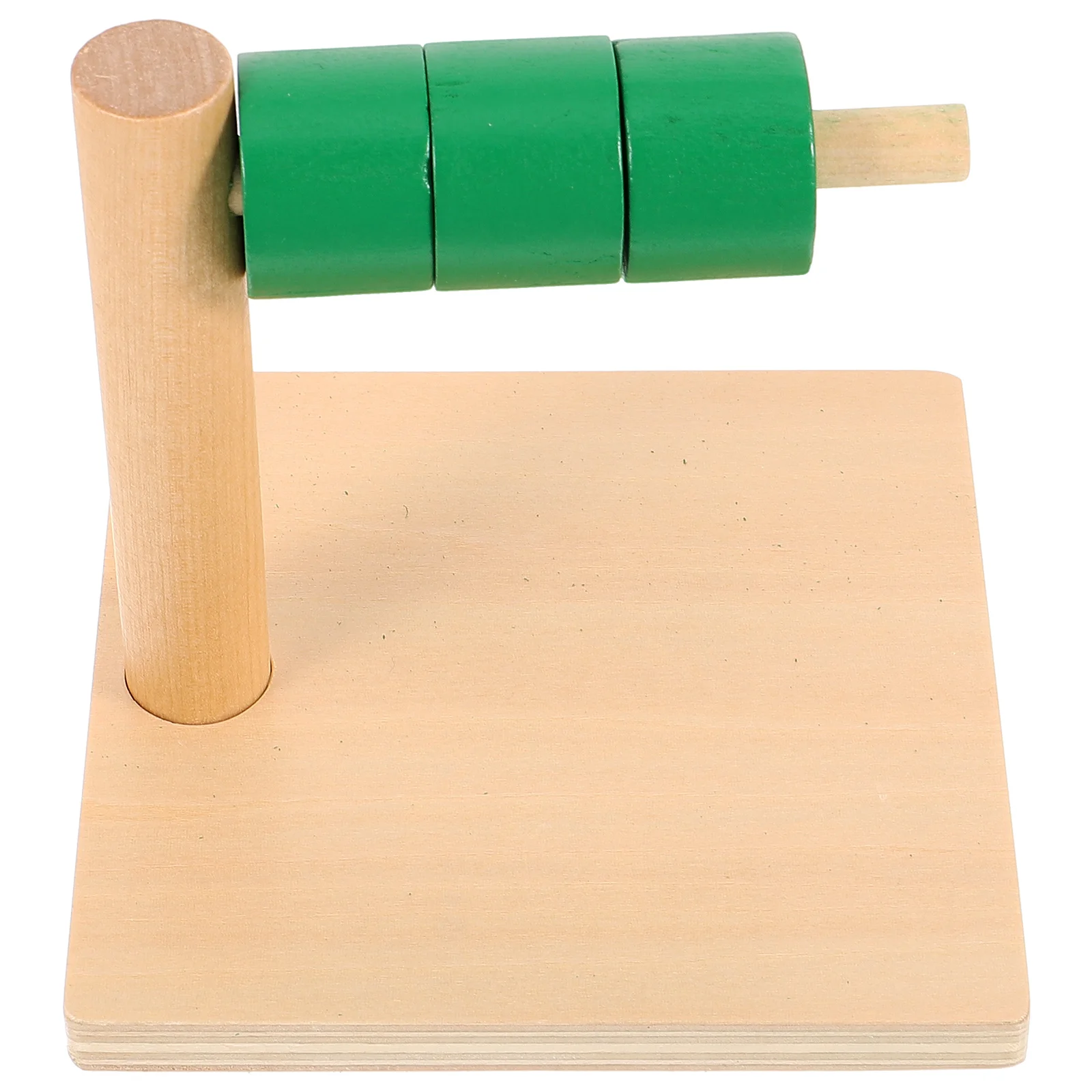 أقراص مونتيسوري على لعبة أفقية تراص حلقات سحب لعبة خشبية تعليمية آمنة للأطفال اللعب الحسي الوالدين والطفل