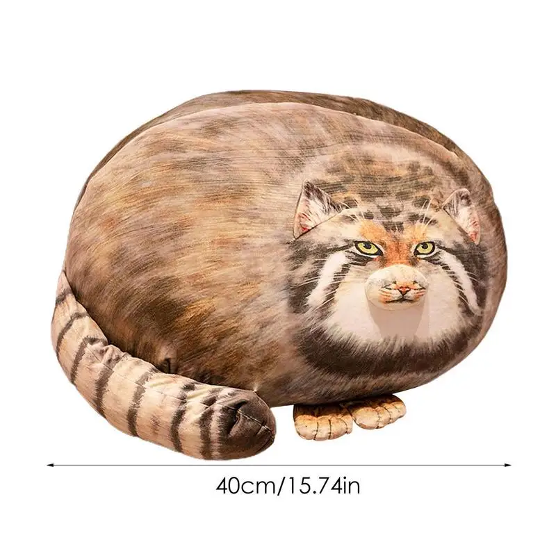 Palla gato de peluche 3D suave lindo realista gato muñeca abrazando peluche compañero juguete de peluche sofá almohada decoración para adultos