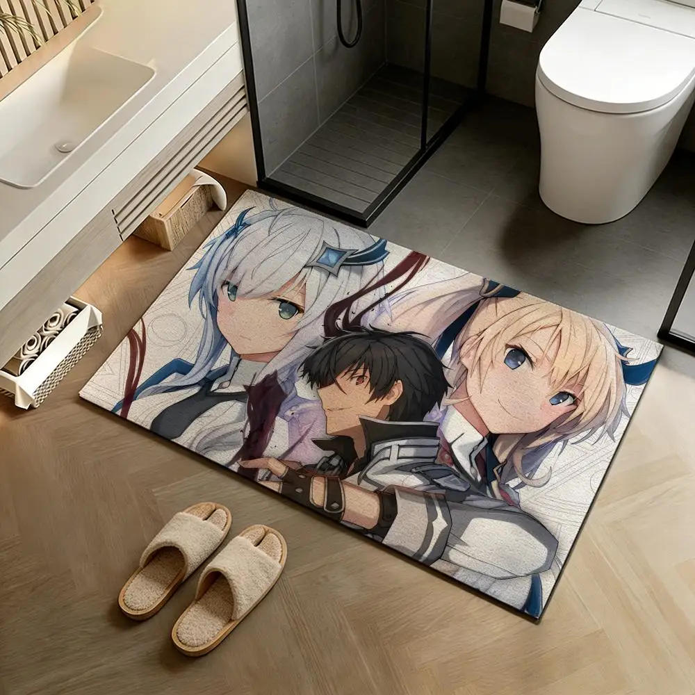Floor Mat Diatomite Bath Mat, Quick-Drying Non-Slip Absorbent Mat, Washable Home Floor Ma T-Misfit of Demon King Academy