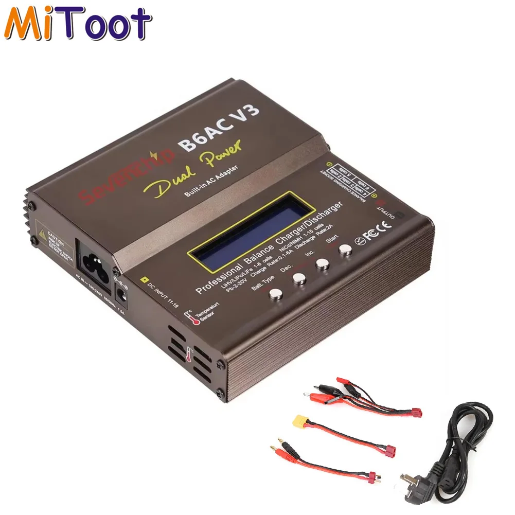 iMax B6AC V3 New 80W Smart Digital LCD Balance Charger Discharger For RC FPV Drone