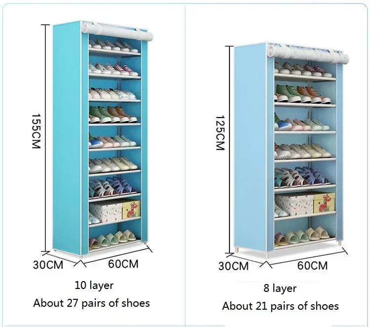 

Simple Shoe Saving Foyer Economical Modern Space Rack Multi-layer Household Assembly Cabinet Dormitory