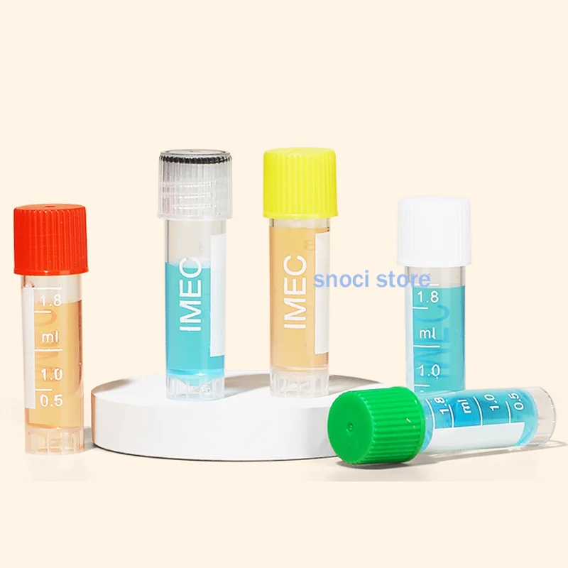 1.8ml PP test tube IMEC Tube Cryo Tube Cryopreservation Tube Laboratory Freezing Tubes Centrifuge Tube for Lab Analysis