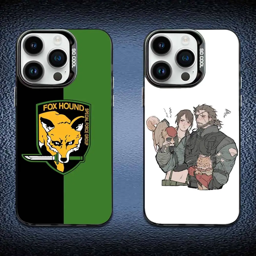 

M-Metal Gear S-Solid Game Phone Case For iPhone 16,15,14,13,12,11,Mini,Pro,E,MAX Black Candy Matte Shockproof Cover
