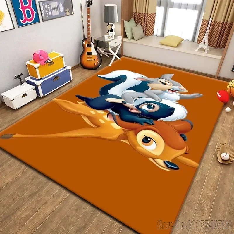 Disney Bambi Area Rug Carpets 80x120cm Decor for Bathroom Kids Floor Mat Living Room Children's Bedroom Sofa