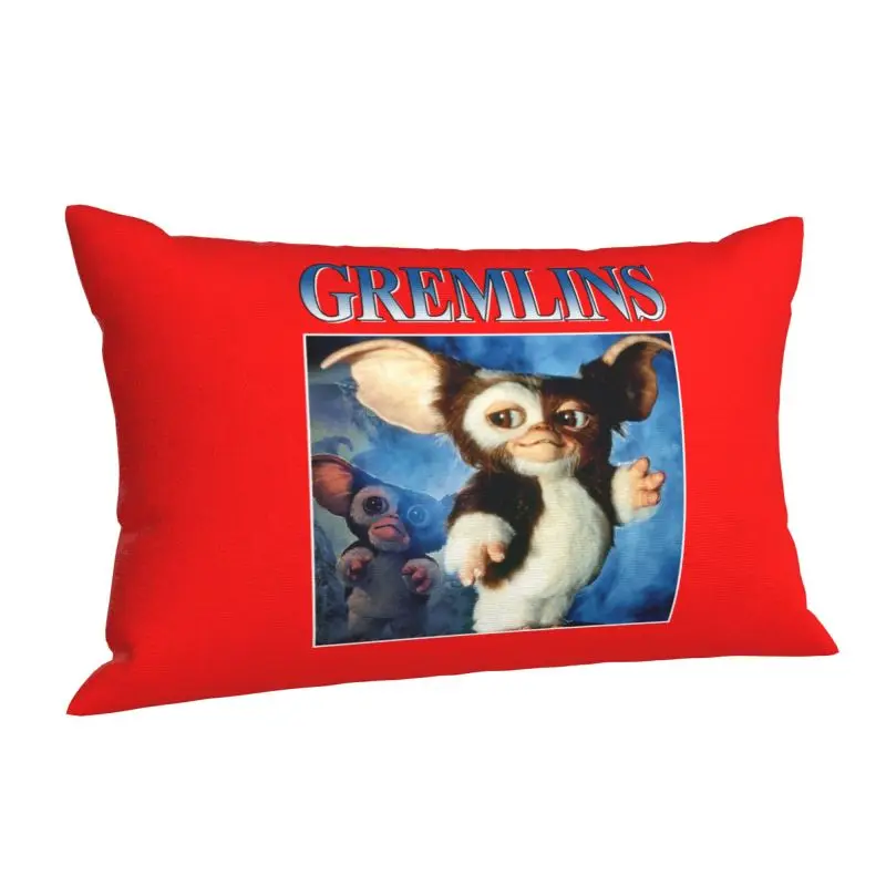 Custom Vintage Gremlinse Nordic Throw Pillow Covers Gizmo 80s Movie Mogwai Monster Pillow Case Rectangle