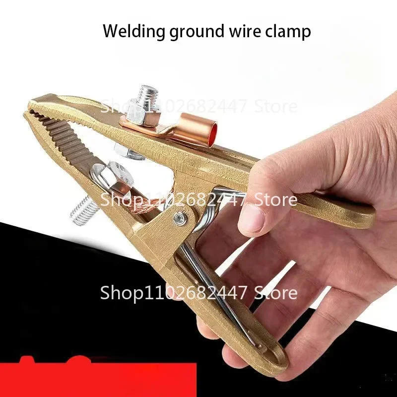 1PCS 300A Grounding Clamp A-shaped Heavy Duty Earth Clamp Antioxidant Brass Multipurpose Welding Ground Clamp for Shipyards