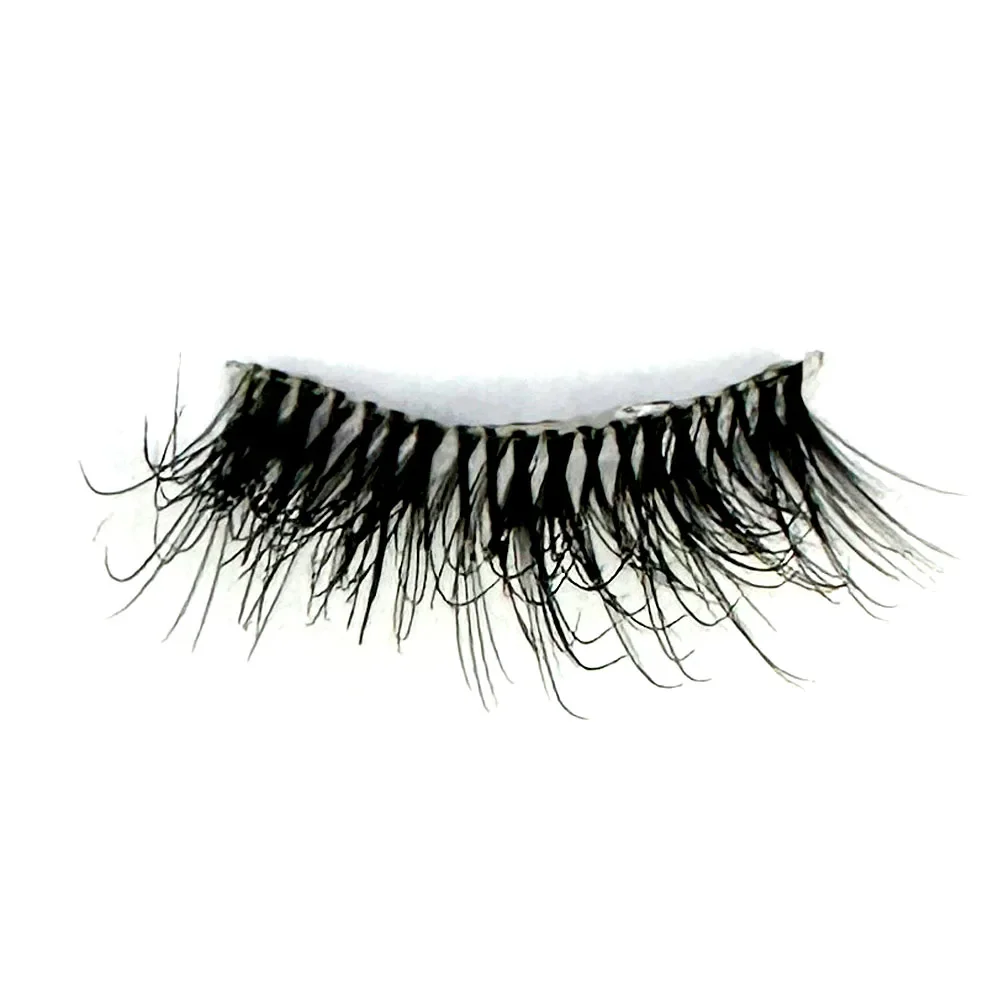 10pairs Half/full eye Mink Eyelashes Clear Band Eyelashes Crisscross Transparent Band False Eyelashes Dramatic Lashes Upper Lash