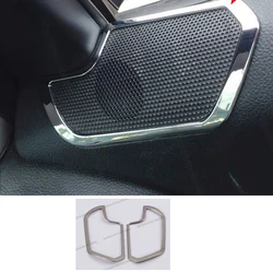 car front door sound trims for kia sportage 2011 2012 2013 2014 2015 2010 accessories chrome 3 r sl speaker decoration speaker