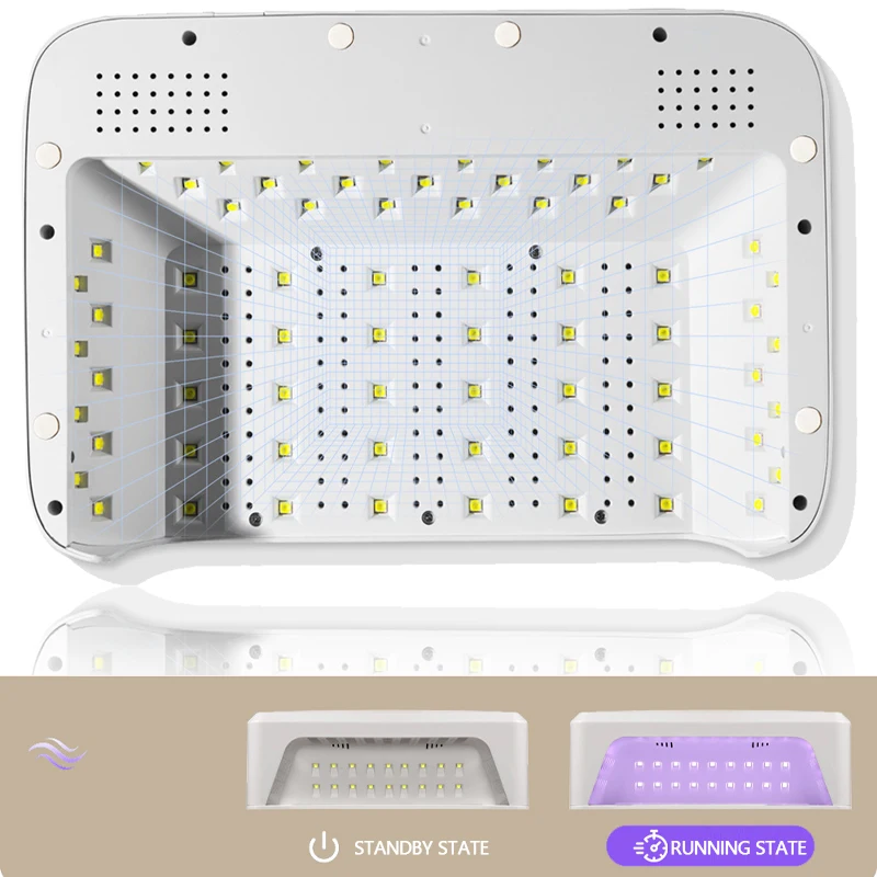 เครื่องอบเล็บเจล LED UV 138W 69 หลอด LED ระดับมืออาชีพ กำลังสูง สำหรับอบสีเจลทุกชนิด อุปกรณ์ทำเล็บมือ
