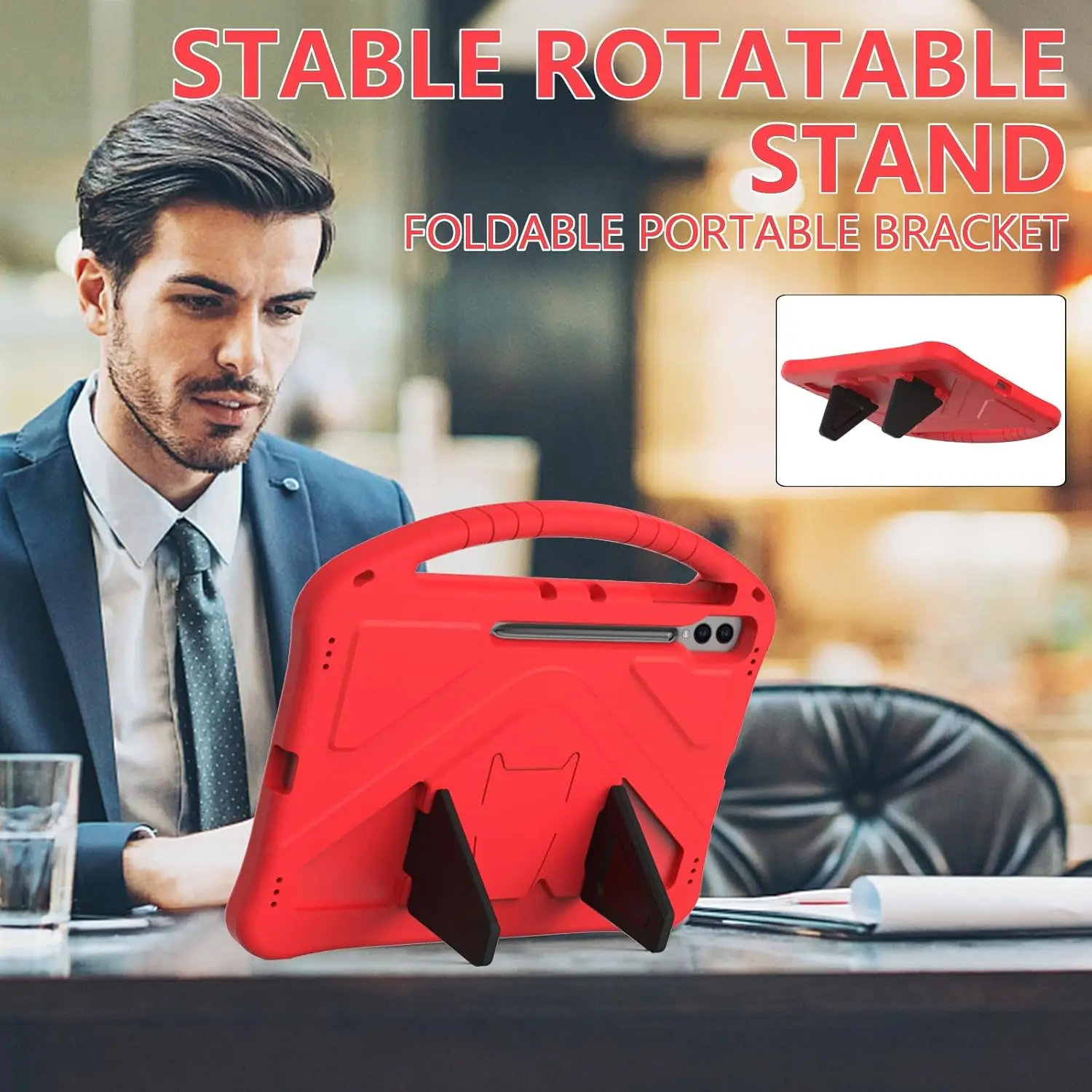 حافظة أطفال خفيفة الوزن مقاومة للصدمات من مادة EVA لهاتف سامسونج جالاكسي تاب S11 Ultra 14.6 2025 SM-X930 X936B 14.6 بوصة #4