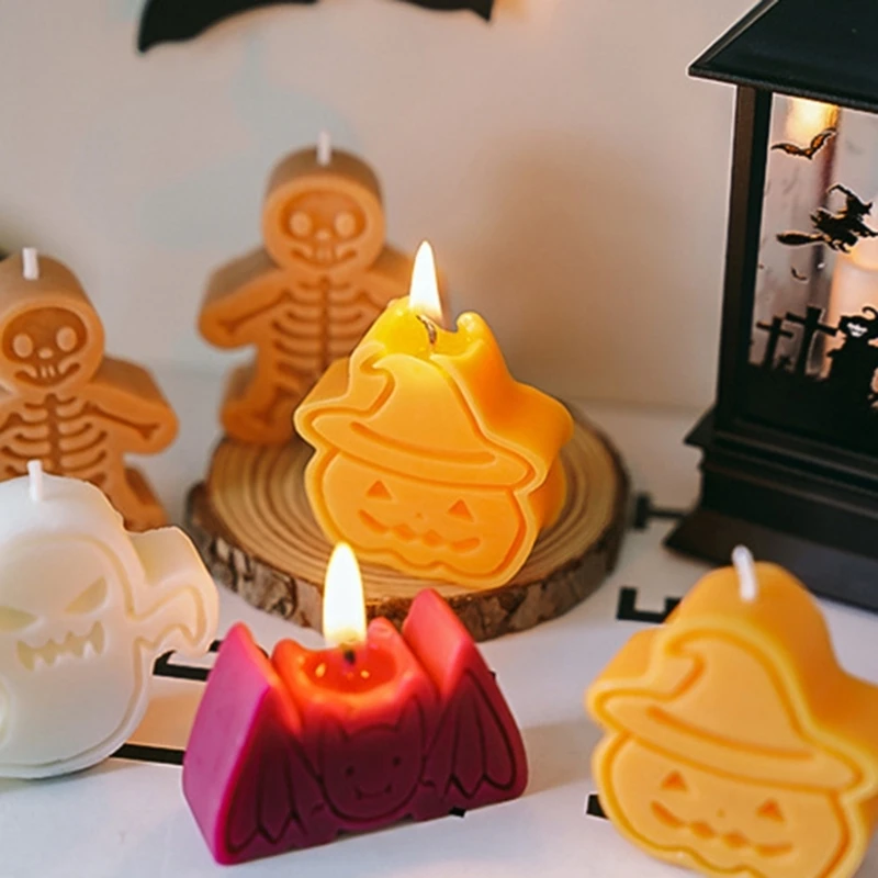 Creative Halloween Skeleton Pumpkin Scented Candle Funny and Festive Fragrances Gift High Craftsmanship Ornaments