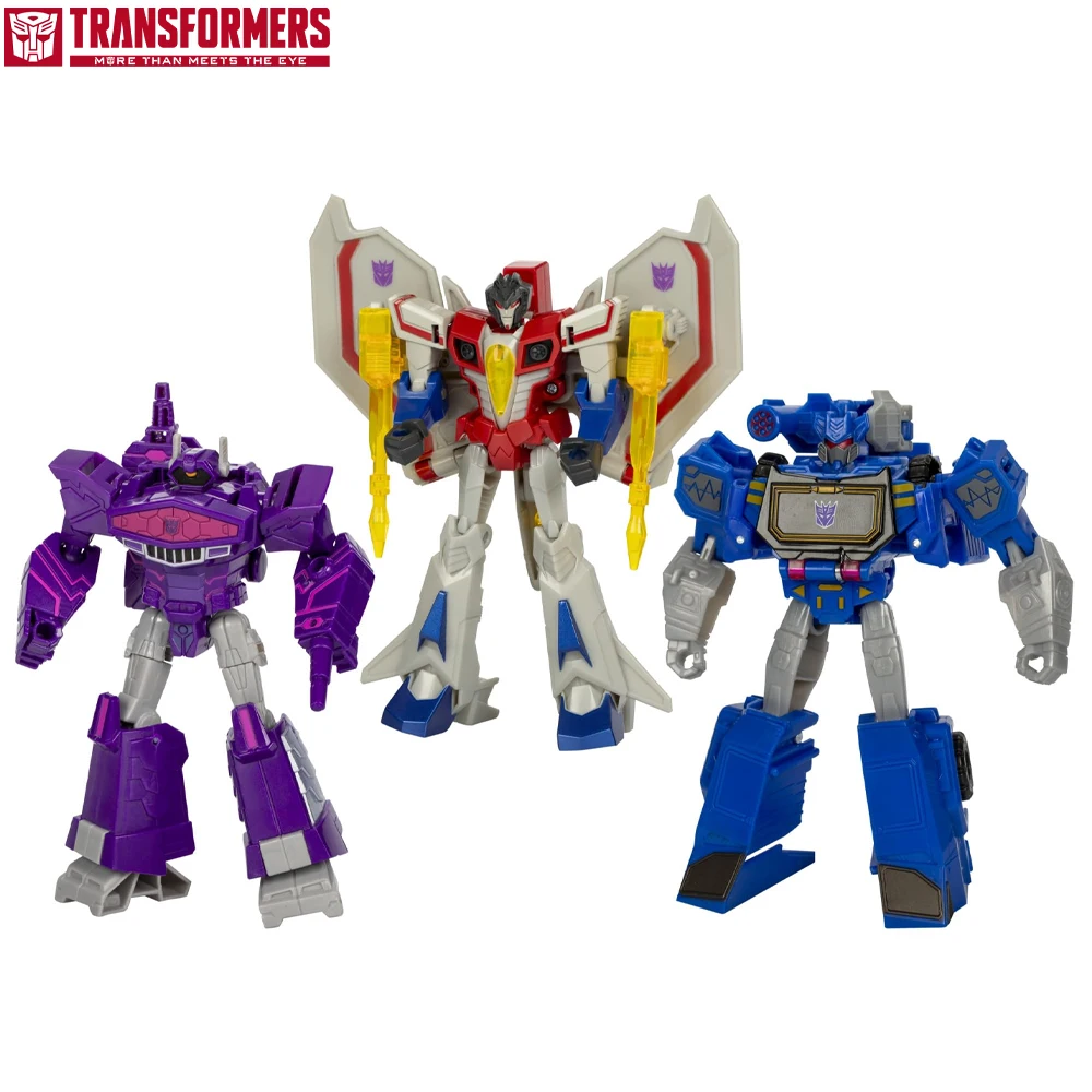 

Hasbro Originals Transformers Decepticon Commander 3-Pack of 5-Inch Robot Action Figures Starscream, Shockwave & Soundwave