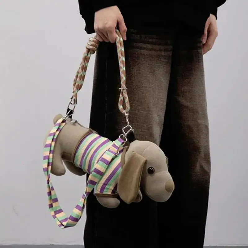 

Original Cartoon Cute Little Dog Shaped Women's Bag Multifunctional Personalized Animal Doll Single Shoulder Crossbody Bag Trend