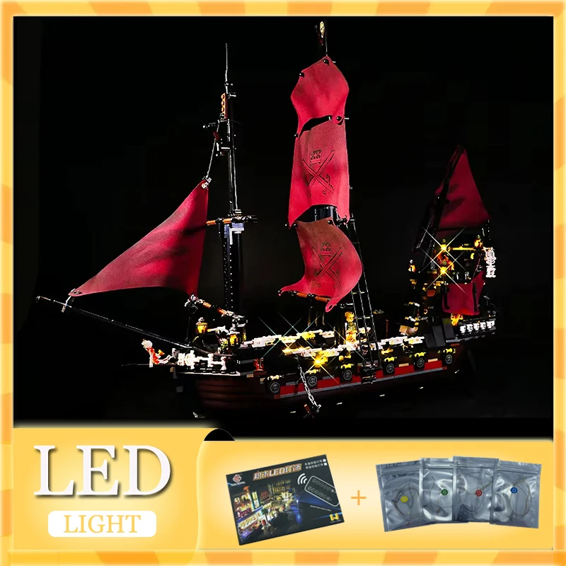 DIY LED-Licht-Kit für Lego 4195 Königin Anne Rache Bausteine (nur LED-Licht, ohne Blöcke Modell)