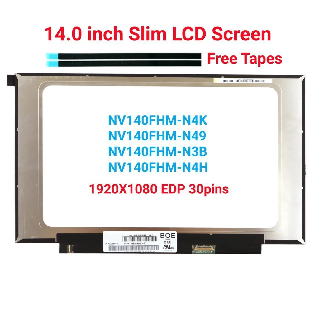 LP140WF7 SPC1 NV140FHM-N4H NV140FHM-N3K NV140FHM-N4C TV140FHM-NH1 14.0 inch LCD LEDIPS LCD screen