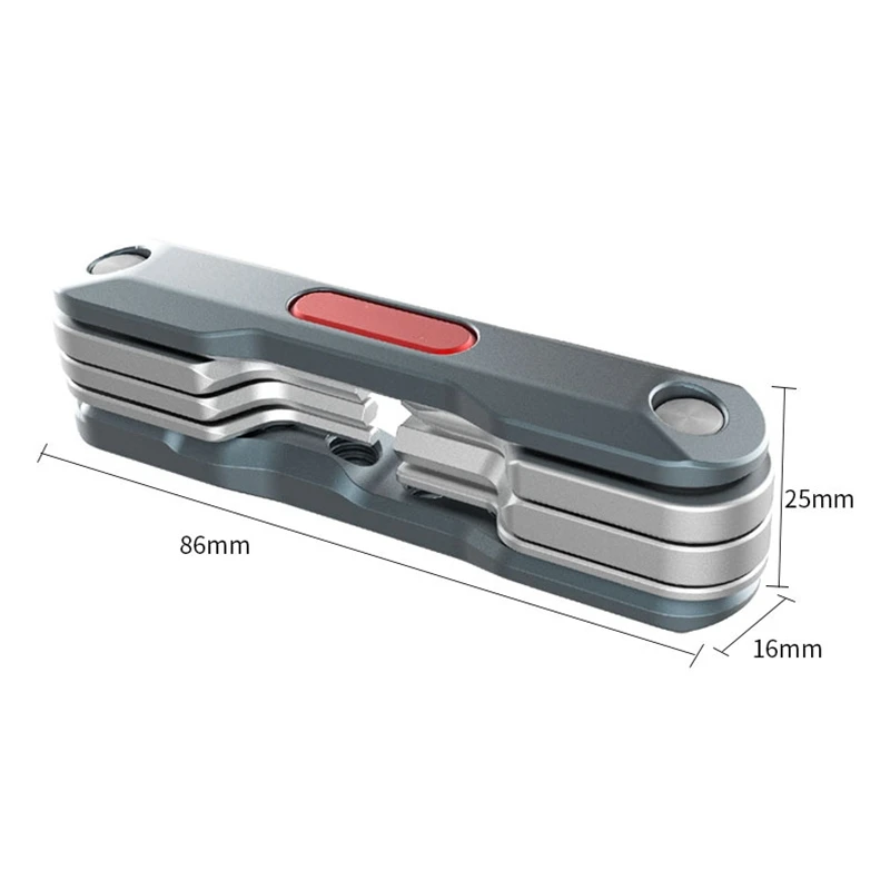 카메라 육각 키, 접이식 메트릭 육각 키 세트, 비디오 카메라 및 짐벌 작업용 6 가지 기능 도구 포함