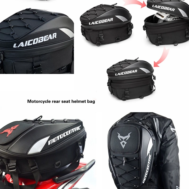 Motorcycle Riding Backpack Specific Helmet Bag Waterproof Trunk Bag Bicycle Riding Outdoor Off-Road Travel Bag / Thigh Bag gallery 4