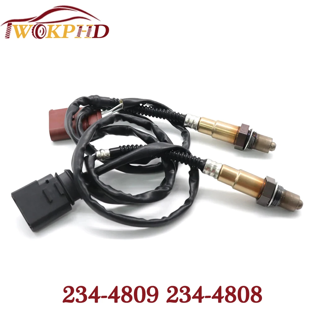 NEW 2pc Air Fuel Ratio Lambda O2 Oxygen Sensor 234-4808 234-4809 for Audi A4 A6 TT S4 Volkswagen Beetle Golf Upstream Downstream