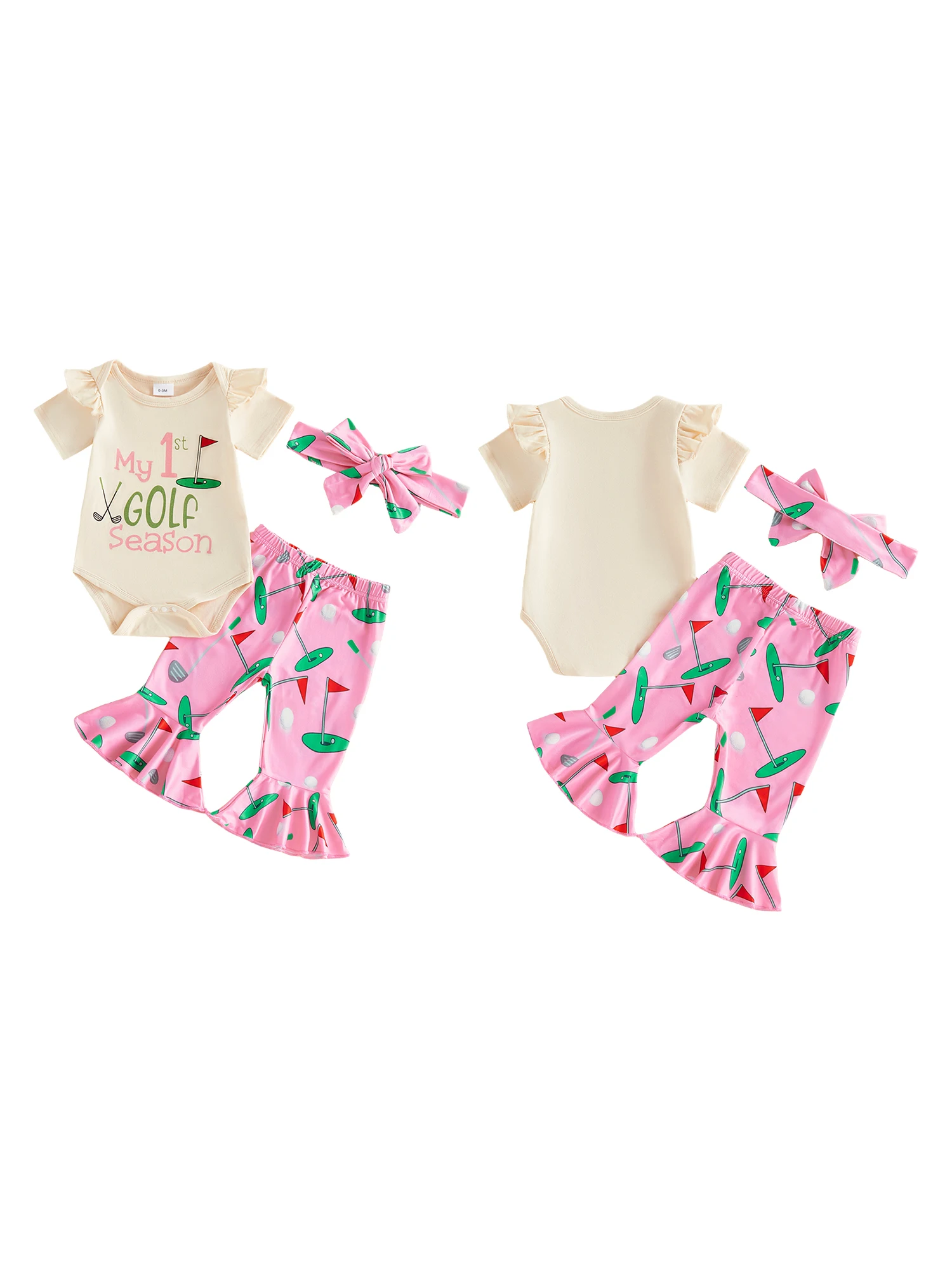 

Toddler Girl Floral Print Sleeveless Romper Ruffle Shorts Headband 3Pcs Outfit Set for Summer Beach Vacation