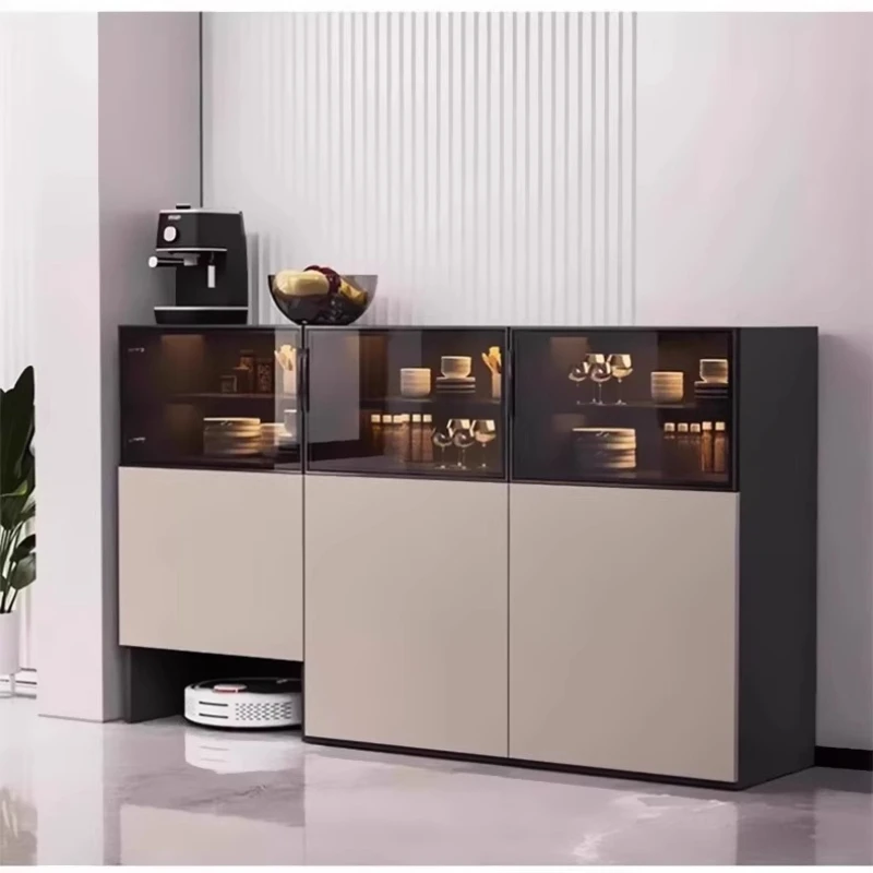 

Living room against the wall, household tea cabinet, modern, simple, luxurious, high-end wine cabinet, storage cabinet