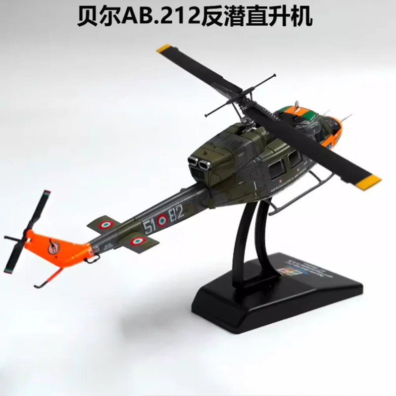 

Diecast 1:100 Scale Bell AB.212 Alloy Helicopter Model Aircraft Static Collection Decorated Holiday Gifts Toys