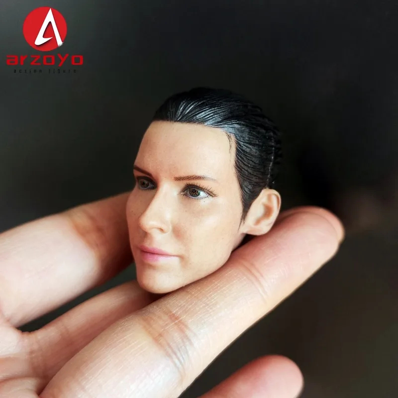 1/6 Scale Evangeline Lilly Head Sculpt PVC Head Carving Model Fit 12'' Female Soldier Action Figure Body Dolls