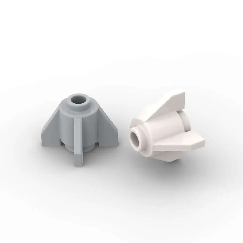 

MOC, 10 шт., часть кирпича 4588, круглая 1x1 с ластами, набор строительных блоков, высокотехнологичная идея из частиц, развивающая игрушка, подарок на день рождения для детей