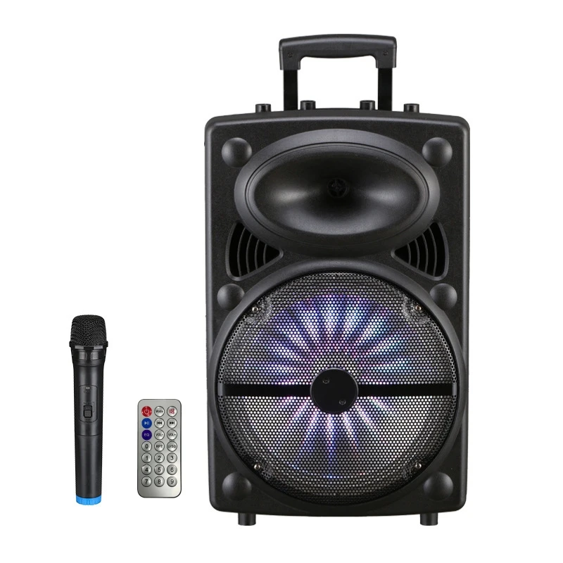 

1500W Outdoor Square Dance Pull Rod Audio Big Size Speakers Classic Style Party Portable PA Full Subwoofer 12 Inch Loudspeaker