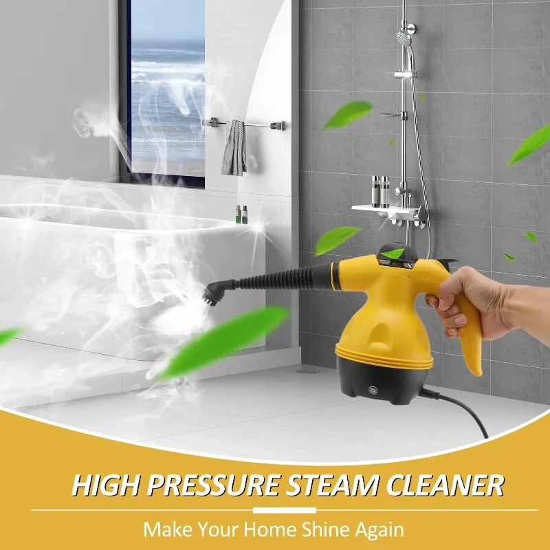 Handheld steam cleaner, equipped with a 13 piece high-pressure steam engine set, suitable for decoration, kitchen, and furniture