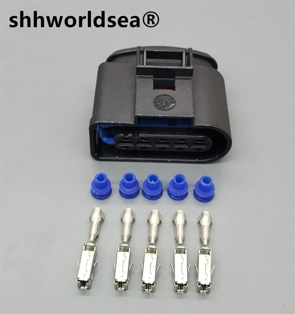 shhworldsea 5 Pin Auto 3.5mm  connector MAF Mass Air Flow Plug 1J0973999A 1J0 973 999 A For VW Jetta Golf MK4 Beetle