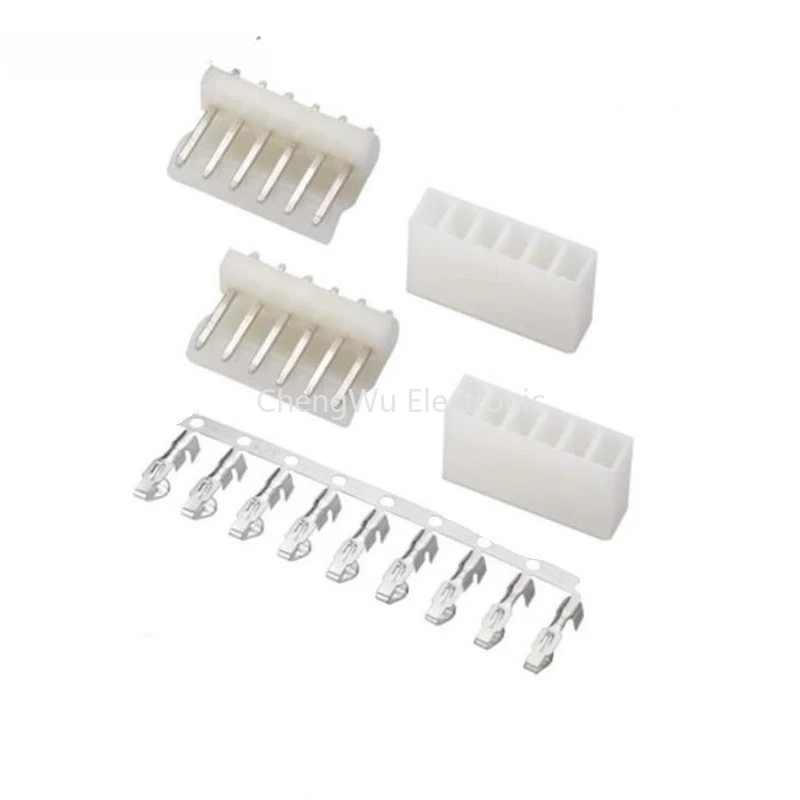 5set/lot CH5.08 5.08mm Connector Female Housing + Male Pin + Terminal 2P 3P 4P 5P 6P Pin